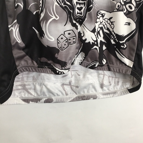 Primal Men’s 3/4 Zip Cycling Jersey Athletic Shirt Sz XL Tattoo Style Graphics - Picture 8 of 16